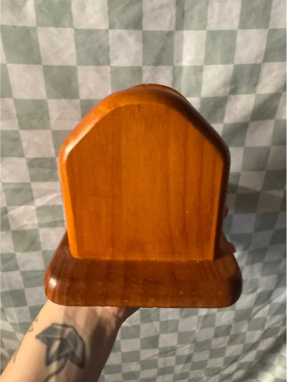 Vintage Mikasa Wooden Salt and Pepper Shaker Holder Set Made in Thailand